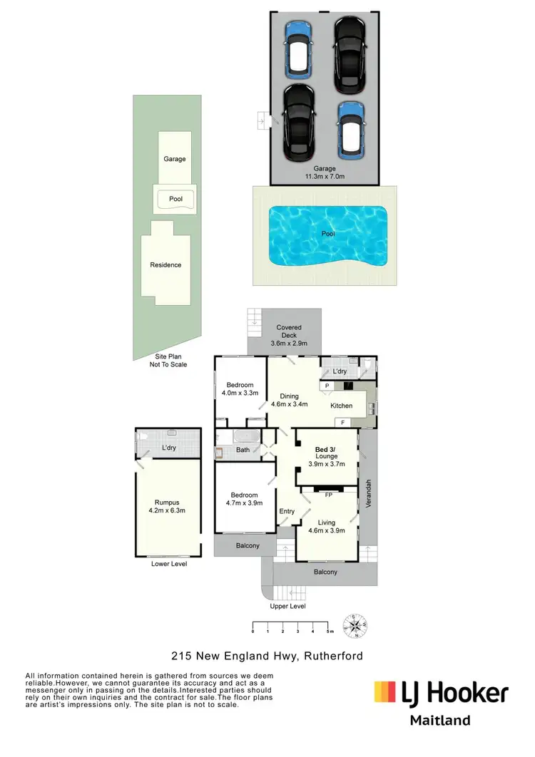 Floorplan of Homely house listing, 215 New England Highway, Rutherford NSW 2320