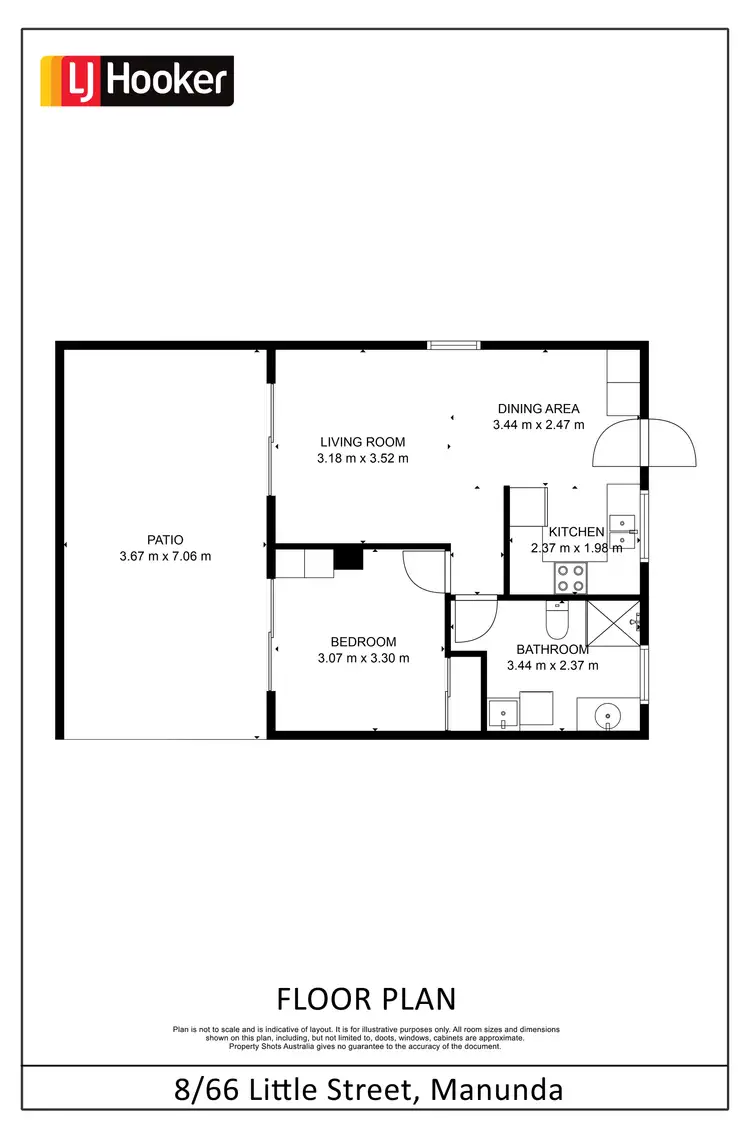 Floorplan of Homely unit listing, 8/66 Little Street, Manunda QLD 4870