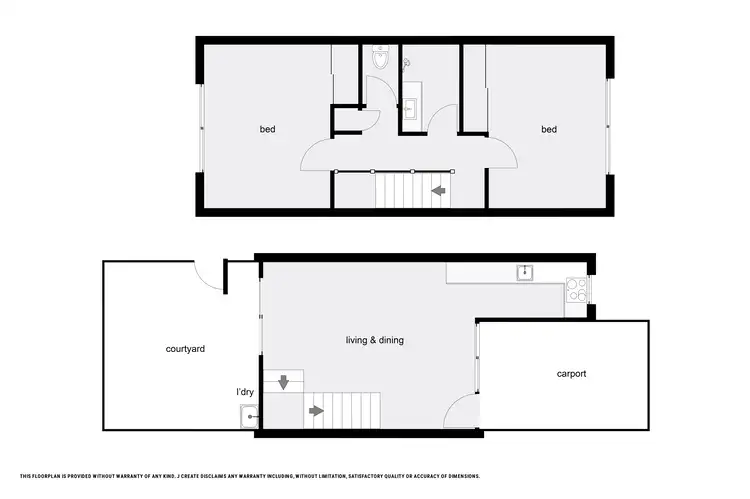Floorplan of Homely townhouse listing, 4/11 Crathern Close, Edge Hill QLD 4870