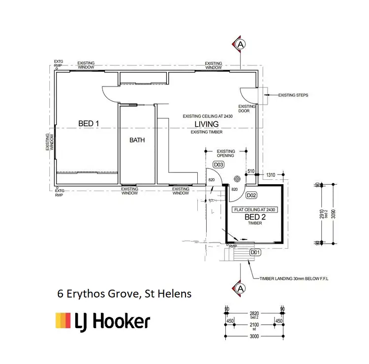Floorplan of Homely house listing, 6 Erythos Grove, St Helens TAS 7216