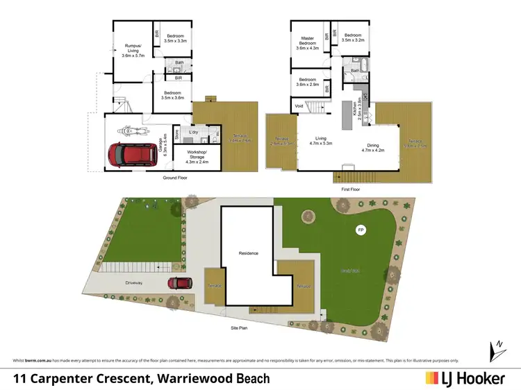 Floorplan of Homely house listing, 11 Carpenter Crescent, Warriewood NSW 2102