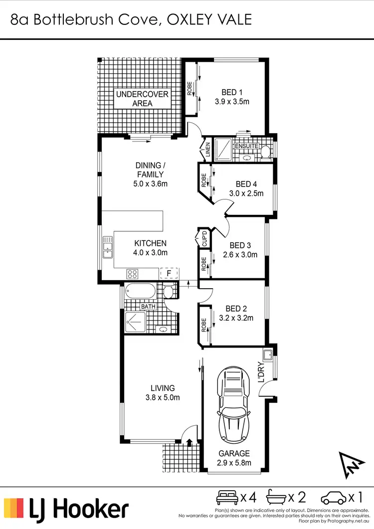 Floorplan of Homely house listing, 8A Bottlebrush Cove, Oxley Vale NSW 2340