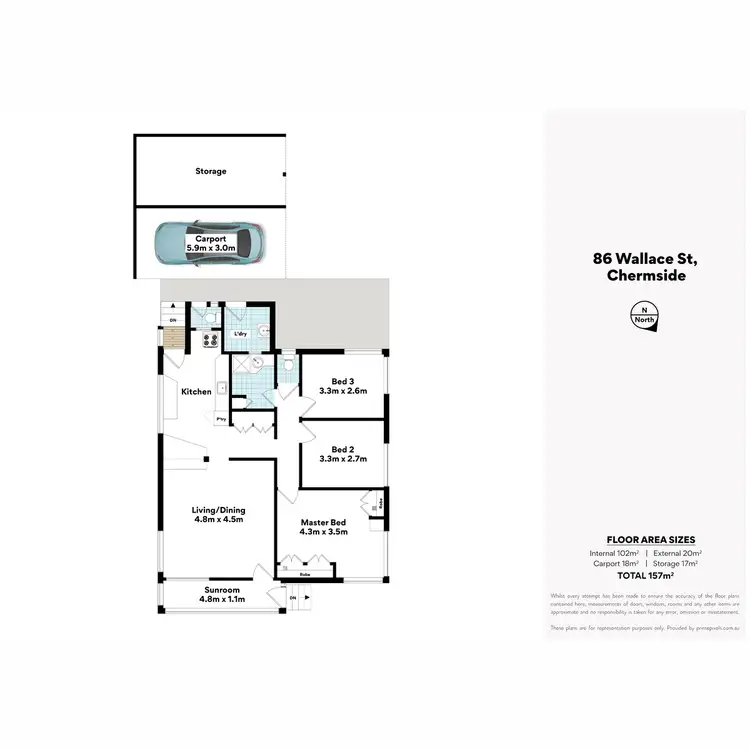 Floorplan of Homely house listing, 84 & 86 Wallace Street, Chermside QLD 4032