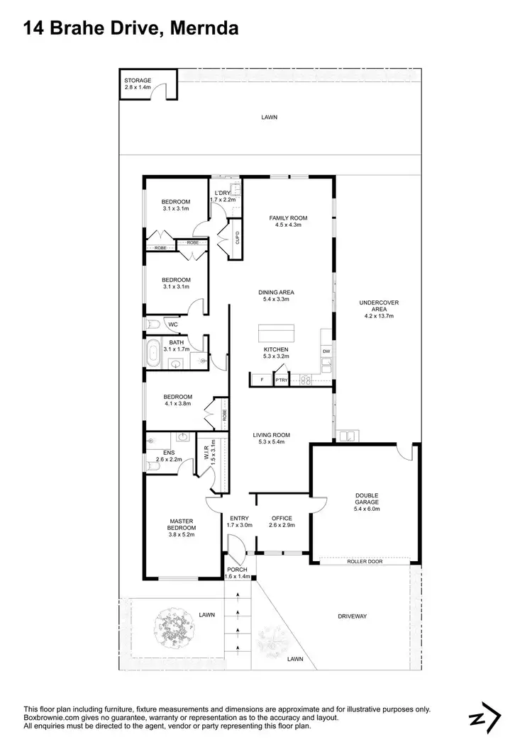 Floorplan of Homely house listing, 14 Brahe Drive, Mernda VIC 3754