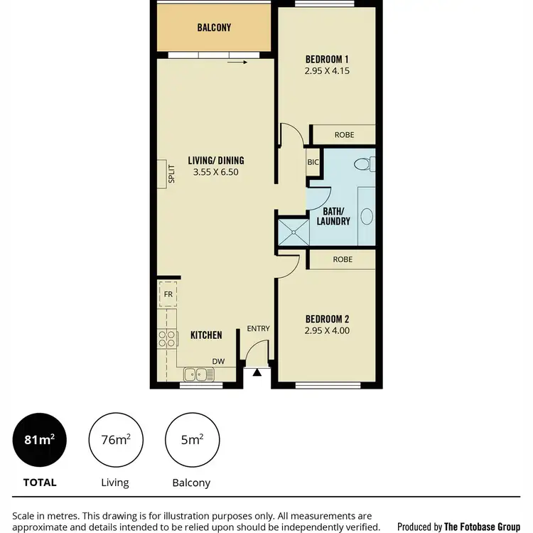 Floorplan of Homely unit listing, 15/5-19 Goodall Parade, Mawson Lakes SA 5095