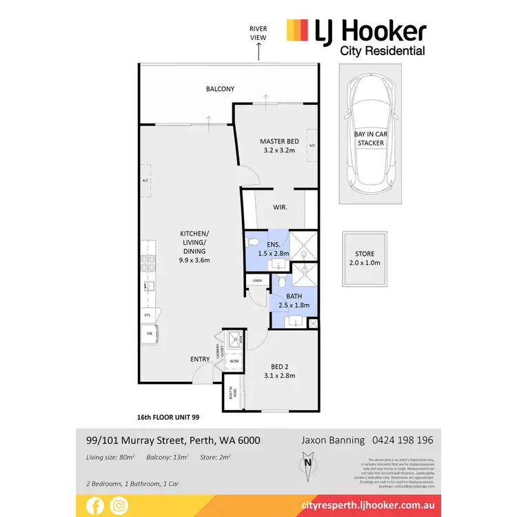 Floorplan of Homely apartment listing, 99/101 Murray Street, Perth WA 6000