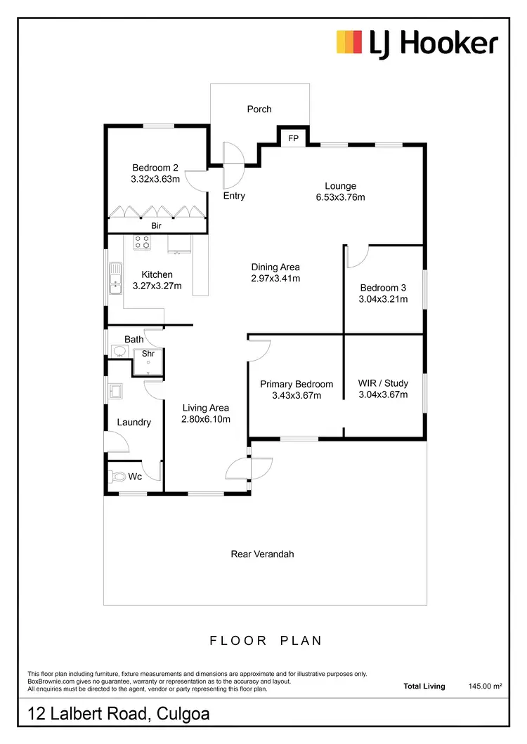 Floorplan of Homely house listing, 12 Lalbert Road, Culgoa VIC 3530