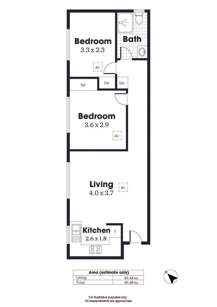 Floorplan of Homely unit listing, 7/17 Adelphi Terrace, Glenelg North SA 5045