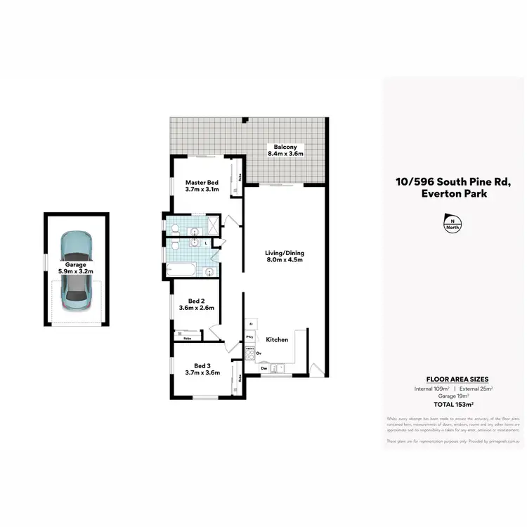 Floorplan of Homely apartment listing, 10/596 South Pine Road, Everton Park QLD 4053