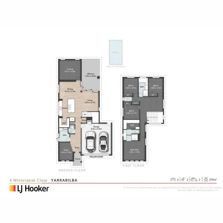 Floorplan of Homely house listing, 4 Winterpeak Close, Yarrabilba QLD 4207