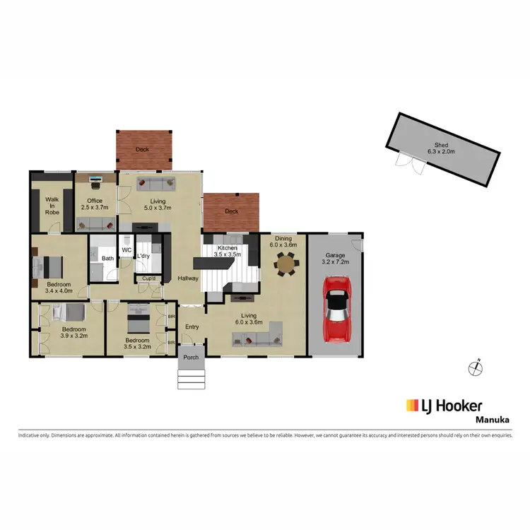 Floorplan of Homely house listing, 5 Sands Place, Holt ACT 2615