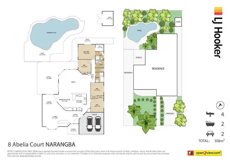 Floorplan of Homely house listing, 8 Abelia Court, Narangba QLD 4504