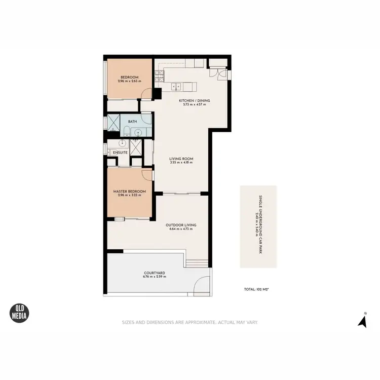 Floorplan of Homely unit listing, 1/15 Norman Avenue, Lutwyche QLD 4030