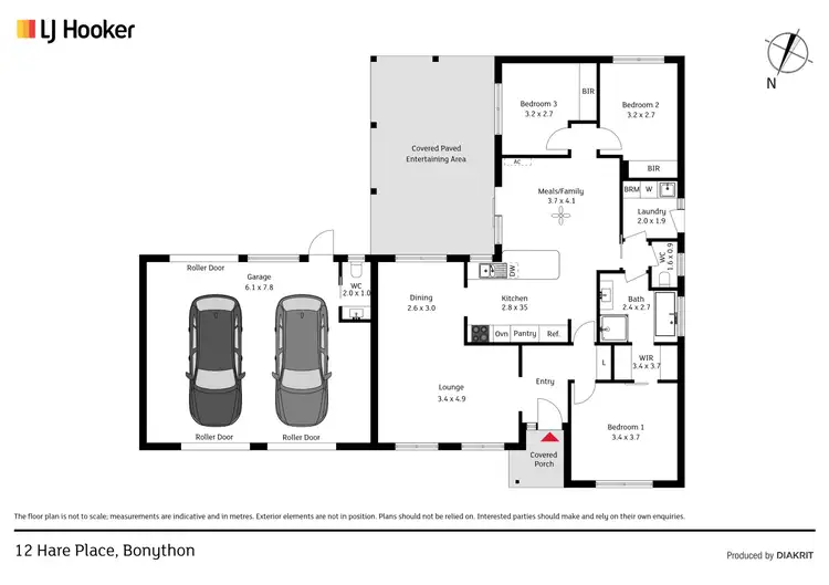 Floorplan of Homely house listing, 12 Hare Place, Bonython ACT 2905