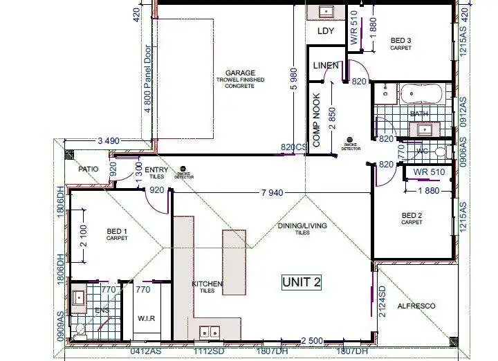 Floorplan of Homely villa listing, 2/15 Saffron Avenue, Wauchope NSW 2446
