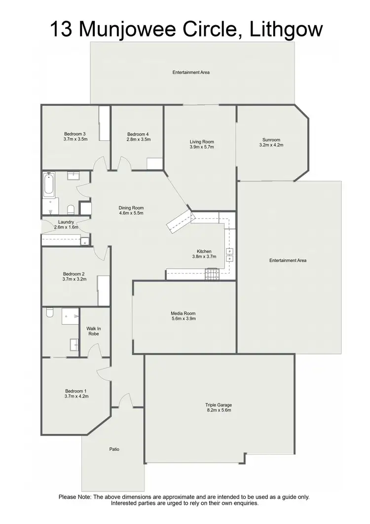 Floorplan of Homely house listing, 13 Munjowee Circle, Lithgow NSW 2790