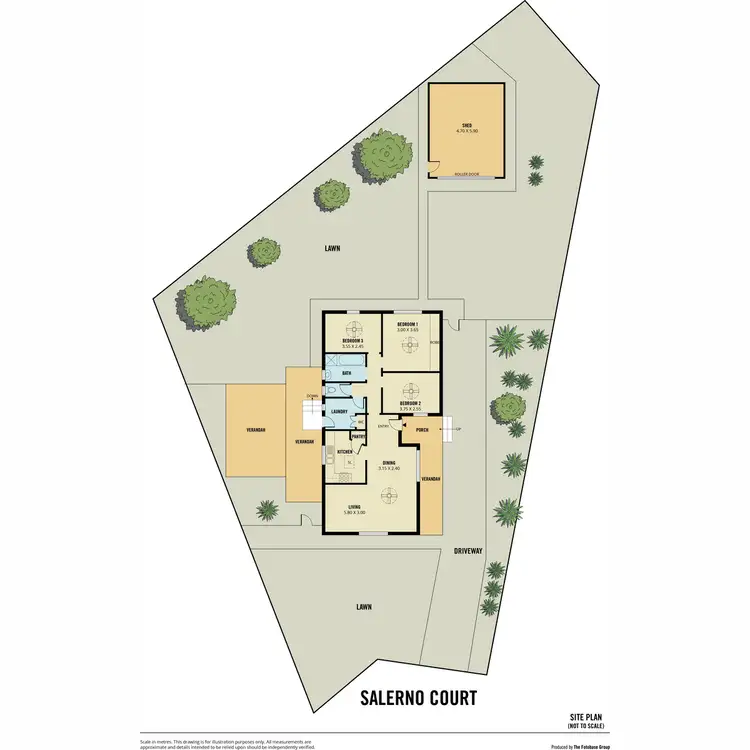 Floorplan of Homely house listing, 7 Salerno Court, Elizabeth East SA 5112