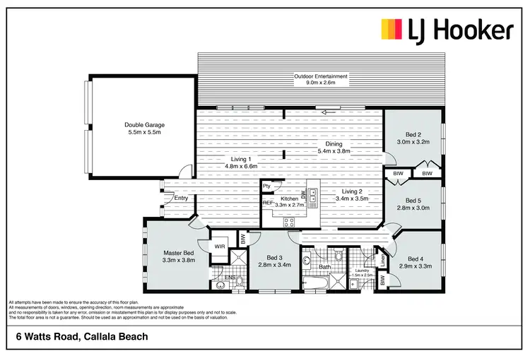 Floorplan of Homely house listing, 6 Watts Road, Callala Beach NSW 2540