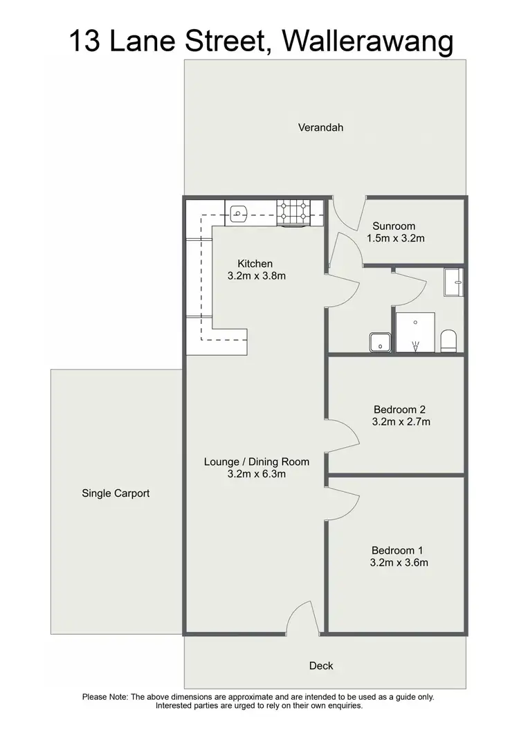 Floorplan of Homely house listing, 13 Lane Street, Wallerawang NSW 2845