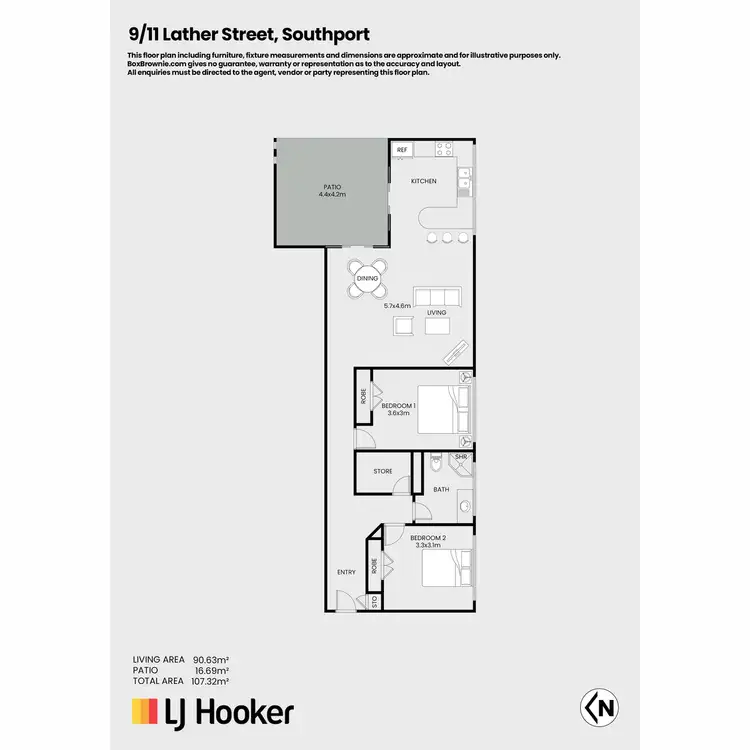 Floorplan of Homely apartment listing, 9/11 Lather Street, Southport QLD 4215