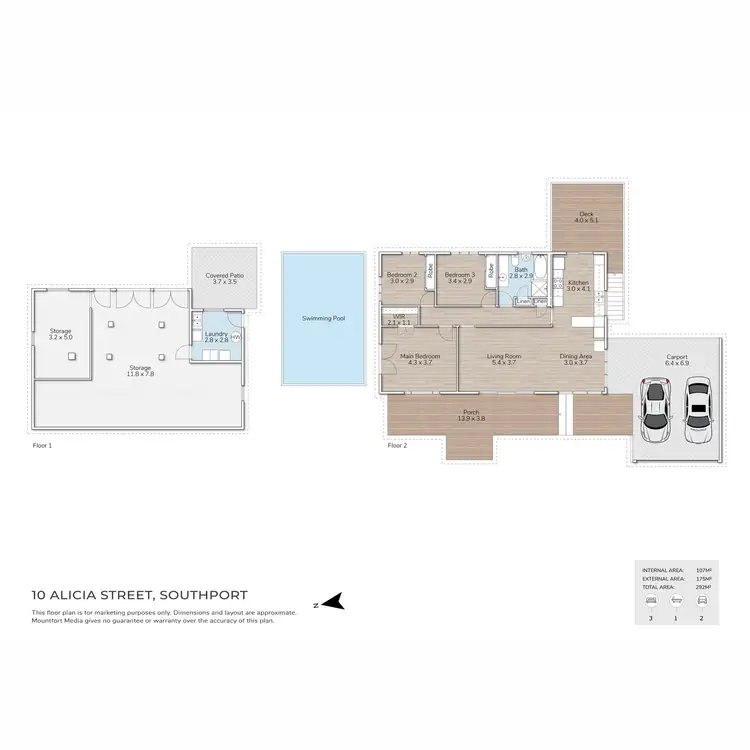 Floorplan of Homely house listing, 10 Alicia Street, Southport QLD 4215