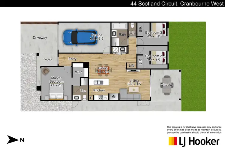 Floorplan of Homely house listing, 44 Scotland Circuit, Cranbourne West VIC 3977