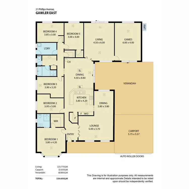 Floorplan of Homely house listing, 21 Phillips Avenue, Gawler East SA 5118