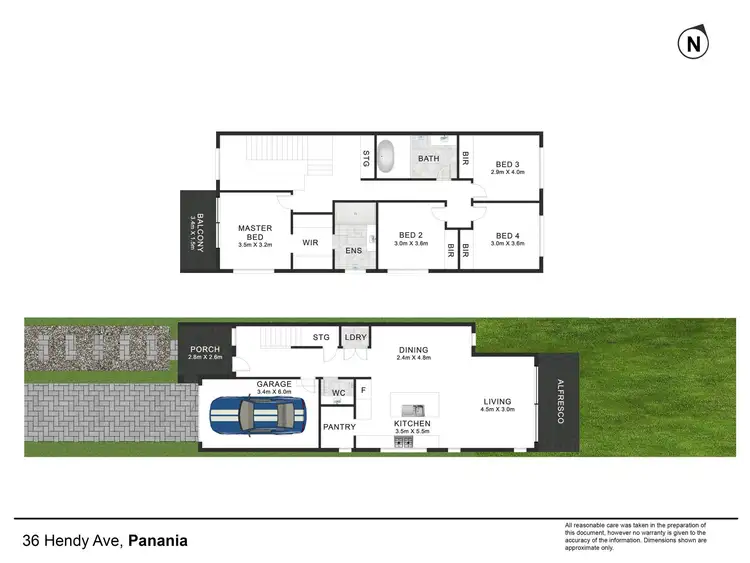 Floorplan of Homely semi-detached listing, 36 Hendy Avenue, Panania NSW 2213