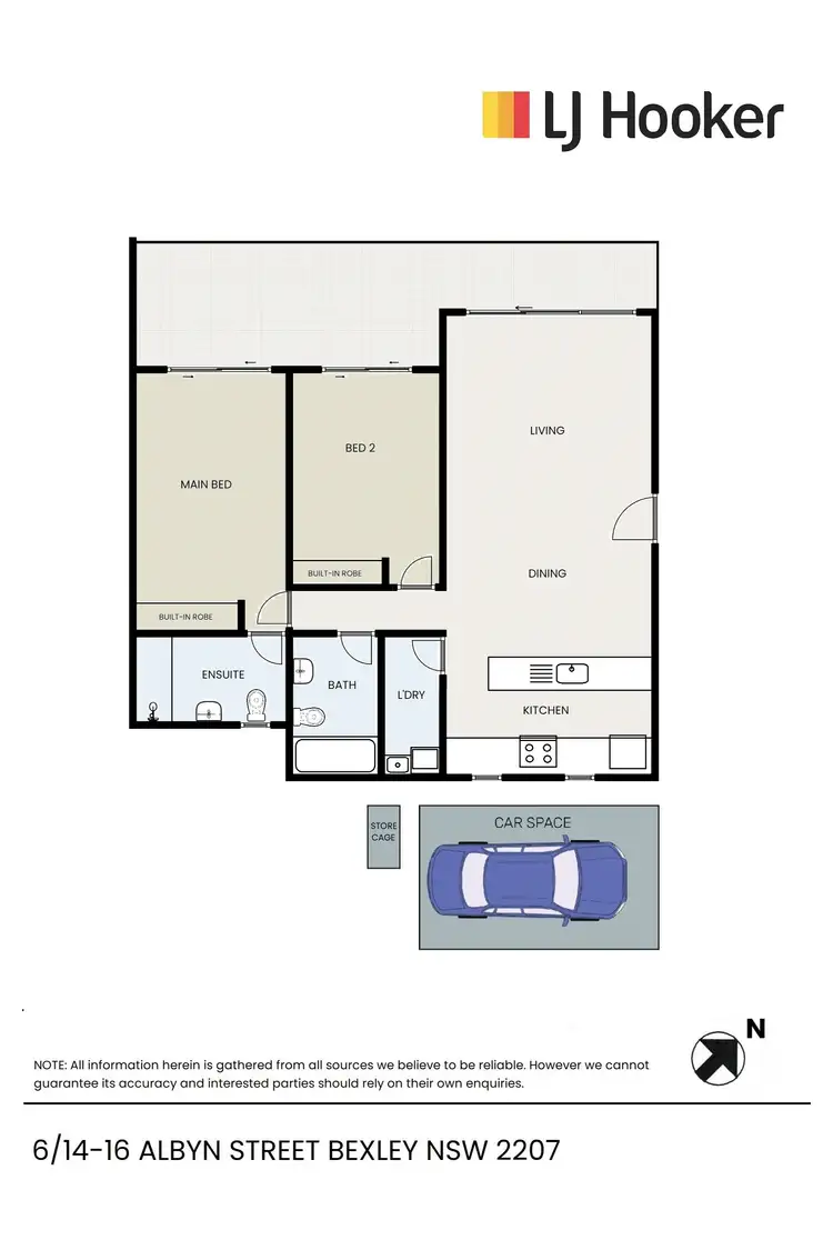 Floorplan of Homely apartment listing, 6/14-16 Albyn Street, Bexley NSW 2207