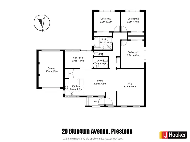 Floorplan of Homely house listing, 20 Bluegum Avenue, Prestons NSW 2170