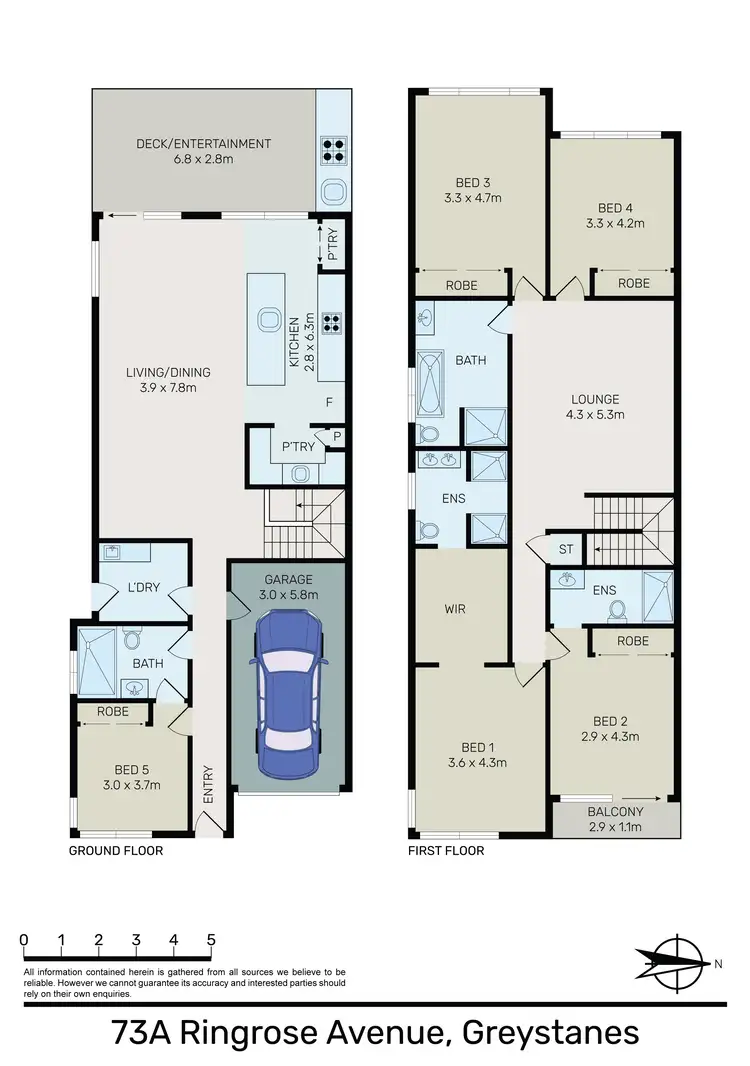 Floorplan of Homely house listing, 73A Ringrose Avenue, Greystanes NSW 2145
