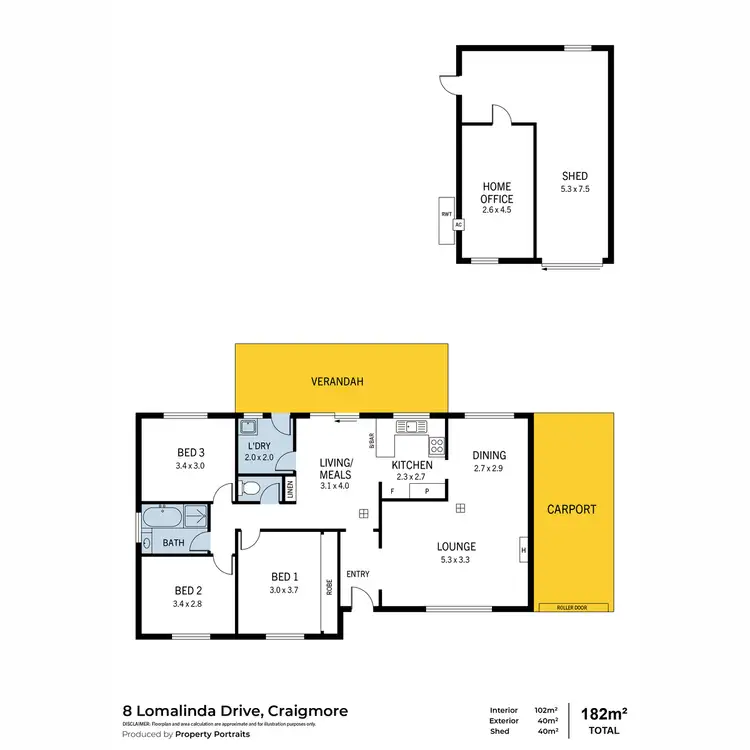 Floorplan of Homely house listing, 8 Lomalinda Drive, Craigmore SA 5114