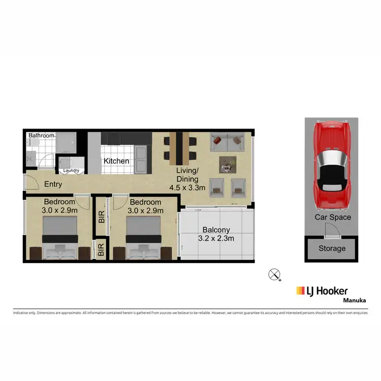Floorplan of Homely apartment listing, 108/43 Arthur Blakeley Way, Coombs ACT 2611