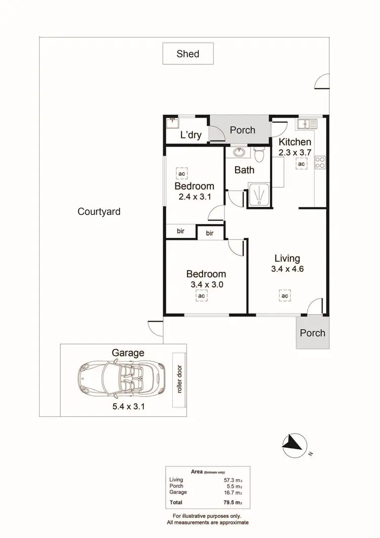 Floorplan of Homely unit listing, 8/17-19 Osmond Terrace, Fullarton SA 5063