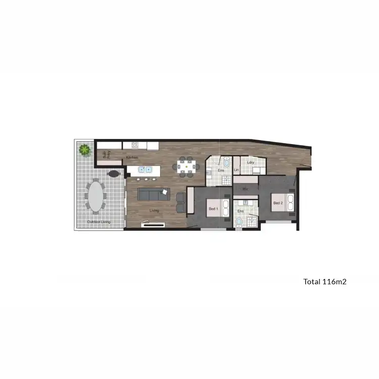 Floorplan of Homely apartment listing, 6/738 Gympie Road, Lawnton QLD 4501