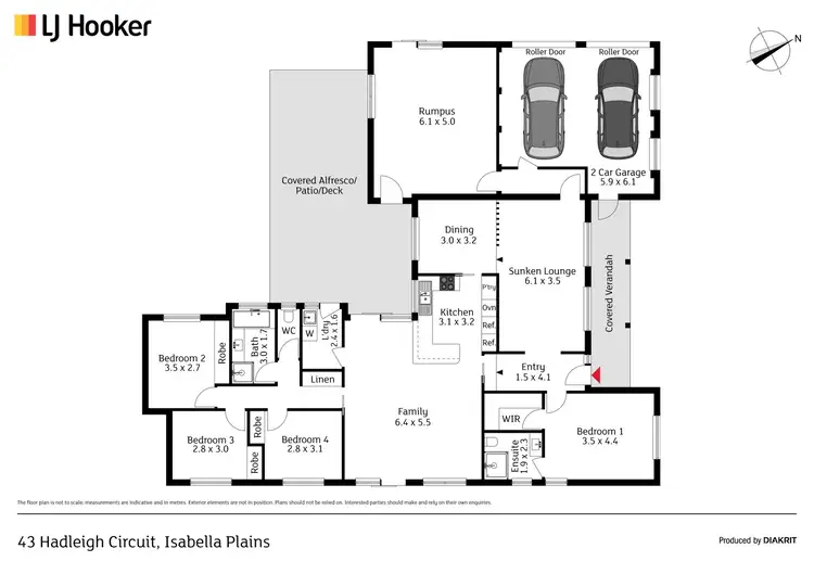 Floorplan of Homely house listing, 43 Hadleigh Circuit, Isabella Plains ACT 2905