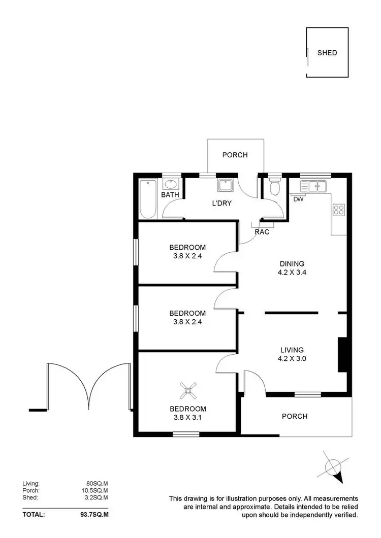 Floorplan of Homely house listing, 7 Keysley Street, Elizabeth South SA 5112