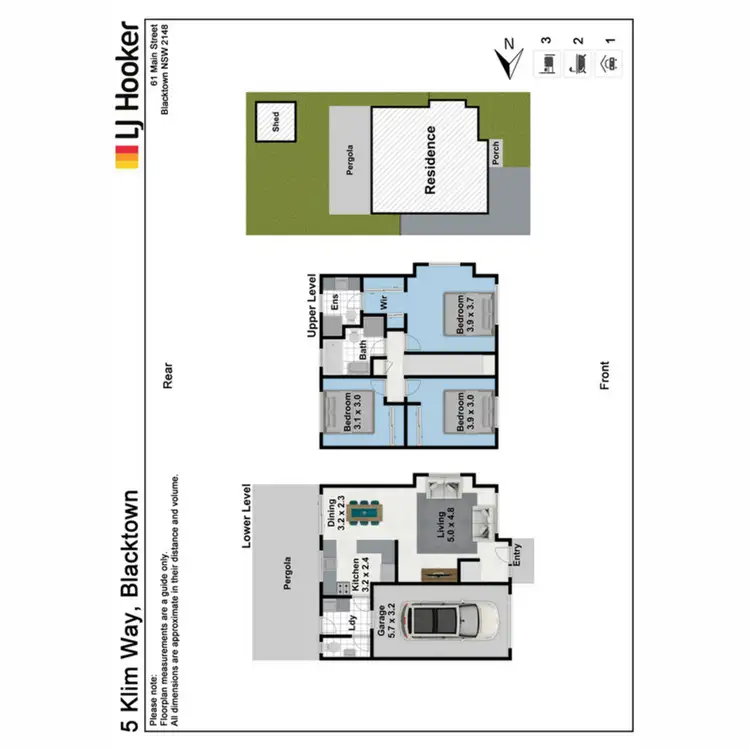 Floorplan of Homely townhouse listing, 5 Klim Way, Blacktown NSW 2148