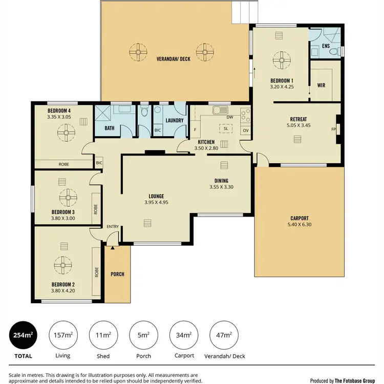 Floorplan of Homely house listing, 18 Demaret Avenue, Fairview Park SA 5126