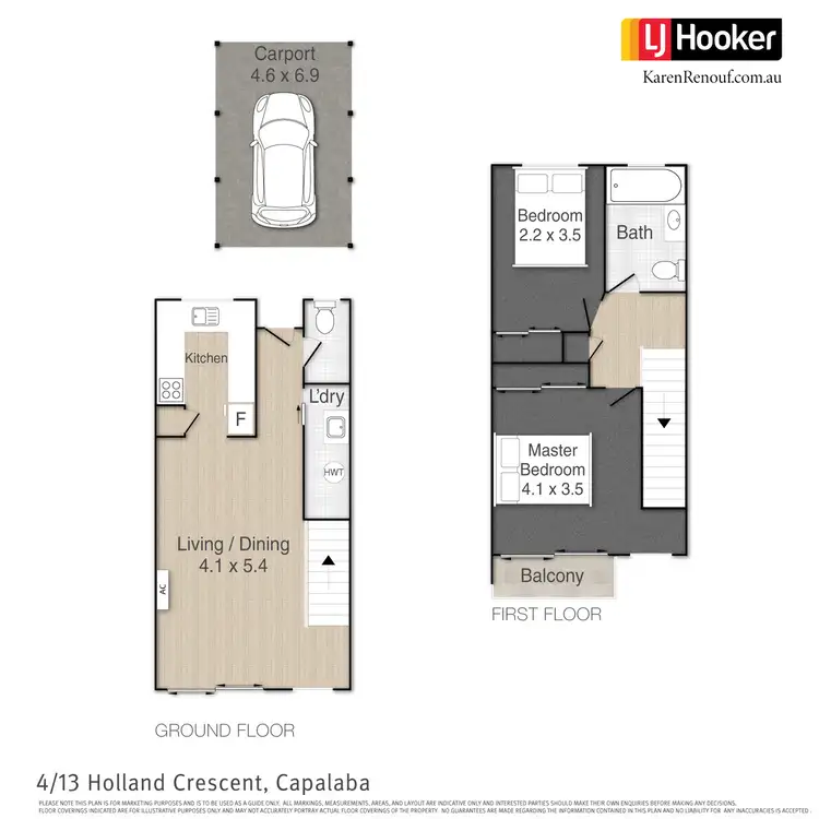Floorplan of Homely townhouse listing, 4/13 Holland Crescent, Capalaba QLD 4157