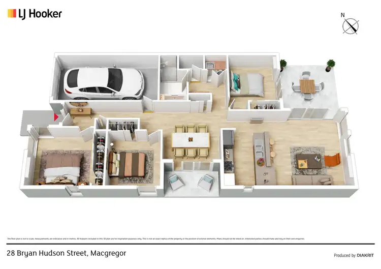 Floorplan of Homely house listing, 28 Bryan Hudson Street, Macgregor ACT 2615