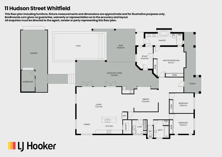 Floorplan of Homely house listing, 11 Hudson Street, Whitfield QLD 4870