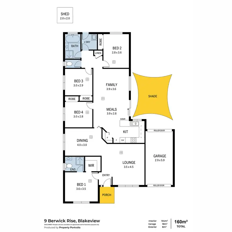 Floorplan of Homely house listing, 9 Berwick Rise, Blakeview SA 5114