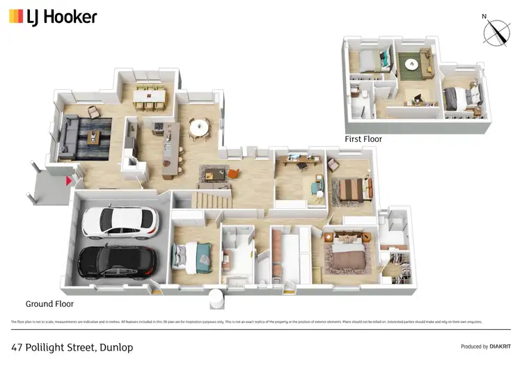 Floorplan of Homely house listing, 47 Polilight Street, Dunlop ACT 2615