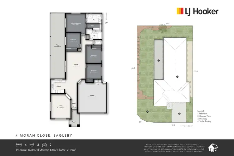 Floorplan of Homely house listing, 4 Moran Close, Eagleby QLD 4207