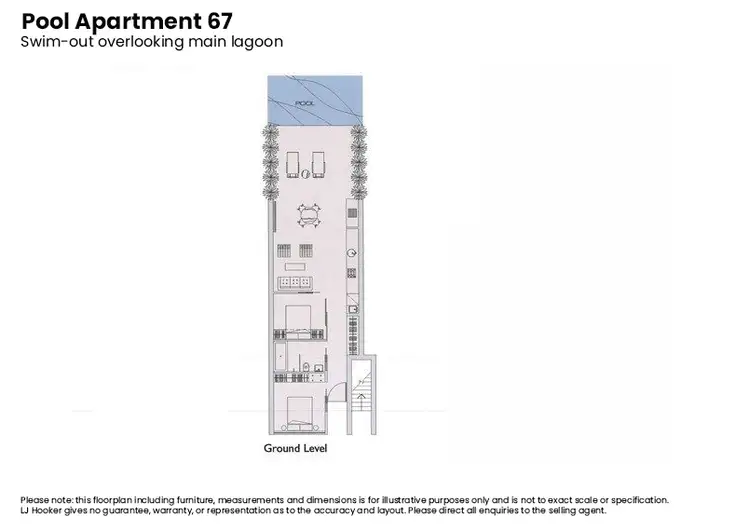 Floorplan of Homely unit listing, 67 Pool/19-37 St Crispins Avenue, Port Douglas QLD 4877