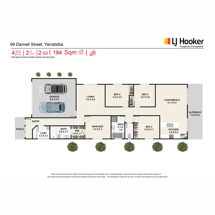 Floorplan of Homely house listing, 99 Darnell Street, Yarrabilba QLD 4207