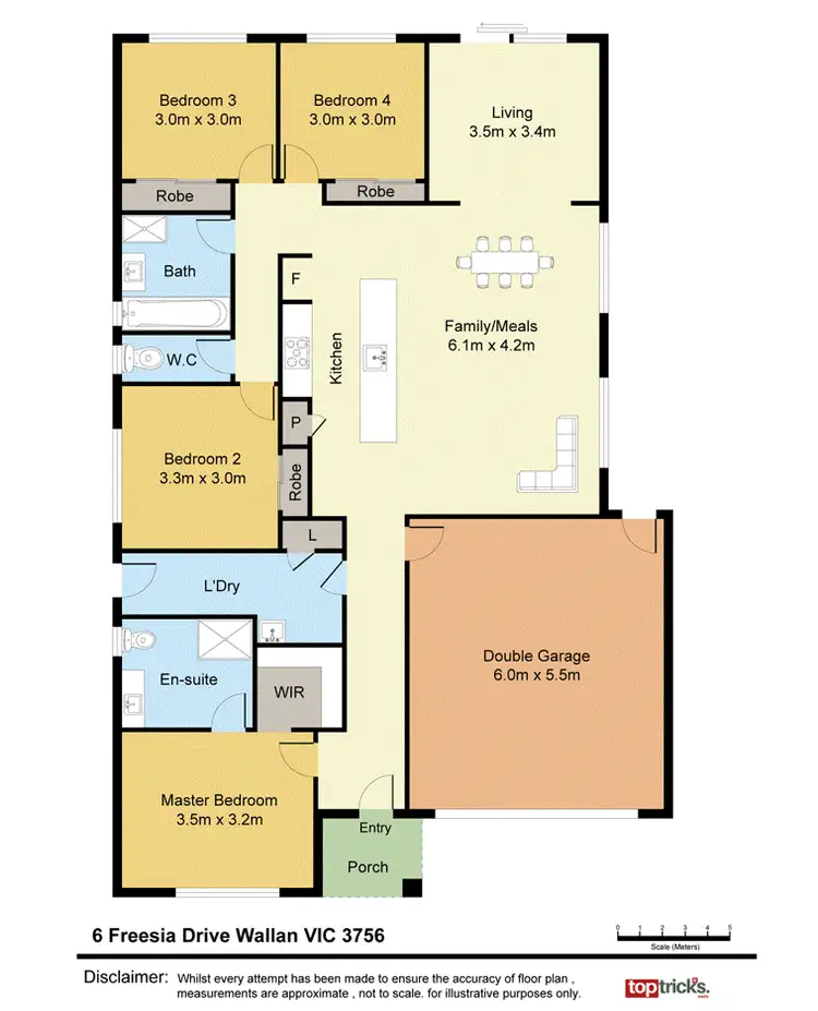 Floorplan of Homely house listing, 6 Freesia Drive, Wallan VIC 3756