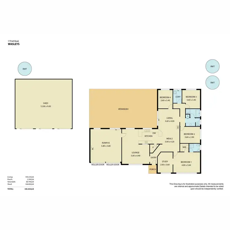 Floorplan of Homely house listing, 17 Pratt Road, Wasleys SA 5400