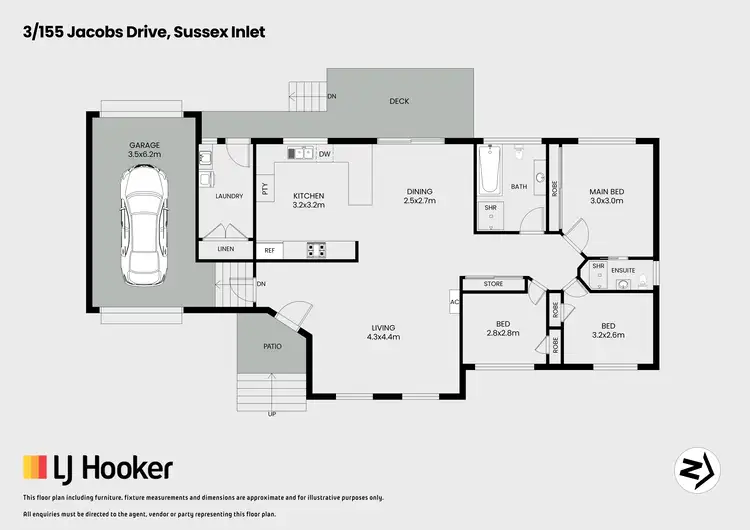 Floorplan of Homely house listing, 3/155 Jacobs Drive, Sussex Inlet NSW 2540